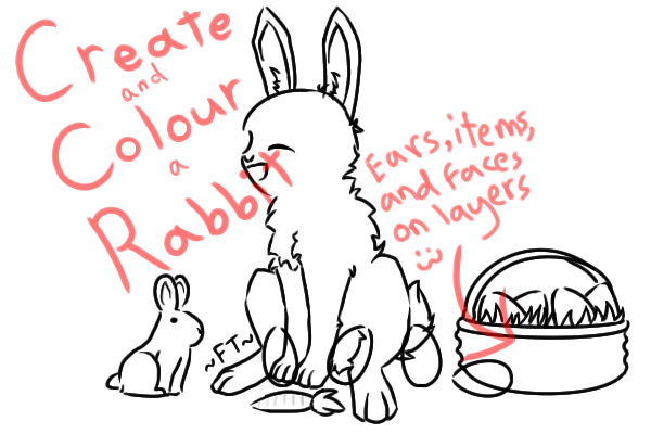 Rabbit editable! *More than 20 items*
