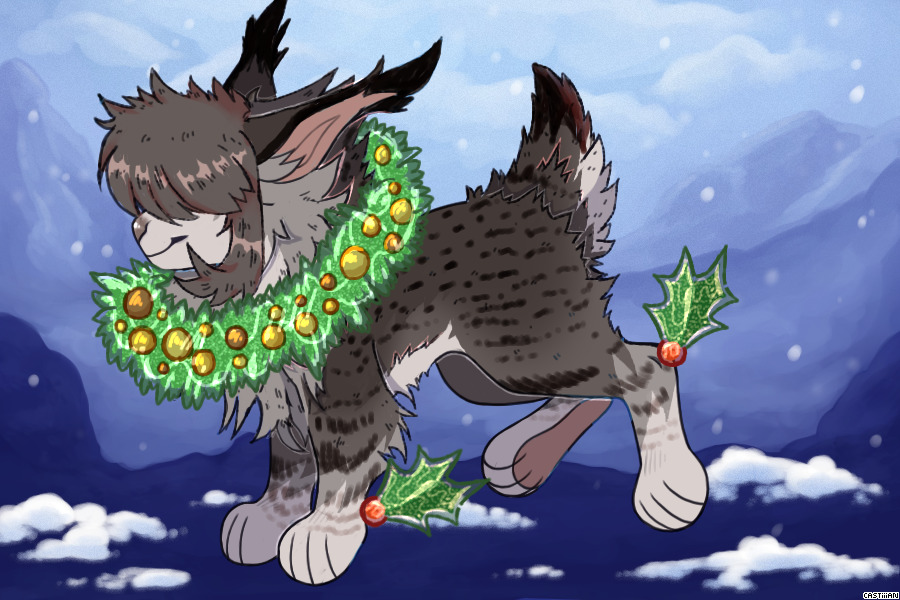 festive lynx!!