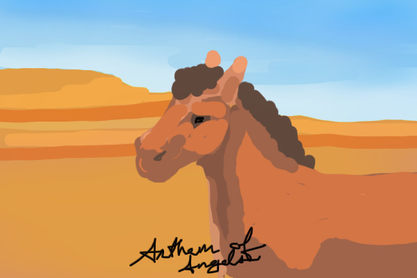 horse in a mesa biome