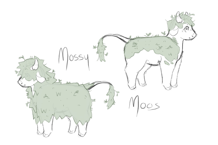 mossy moos sketch