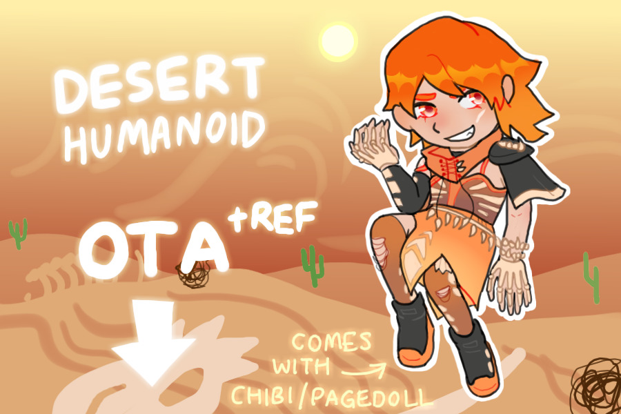 [closed] desert theme humanoid