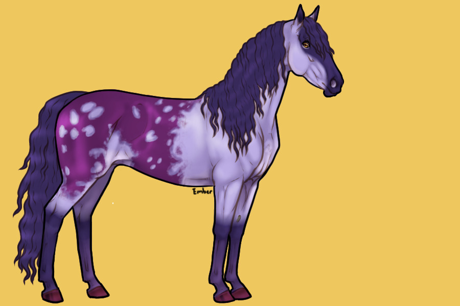 Purple horse