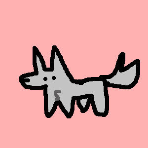 simple wolf avatar