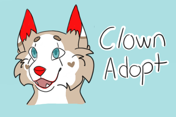 Clown Dog Adopt (CLOSED)