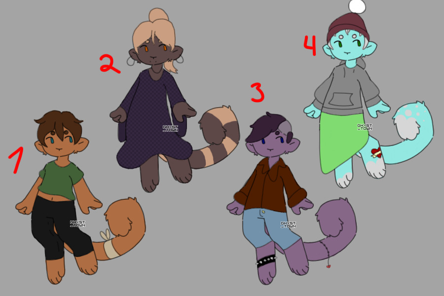 4 Adopts 3/4 OPEN! Monkey Base by Ghxst_Town