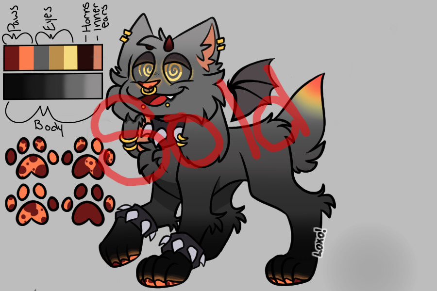Demon Kittydog Adopt [SOLD]