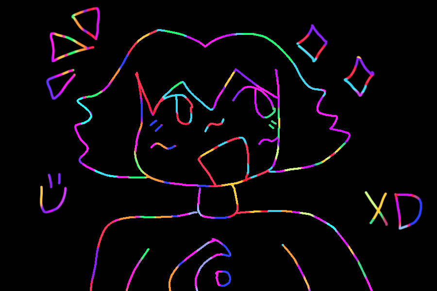 rainbow board doodle
