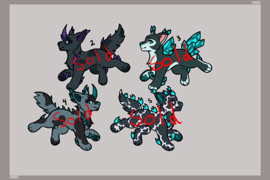Crystal/Spiked Pups From Gen Challenge