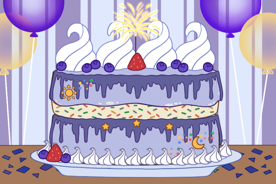Spacey Birthday Cake