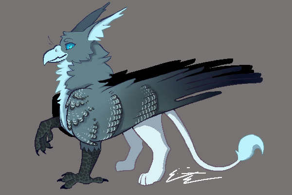 Glacier! (free to recolor your own gryphon)