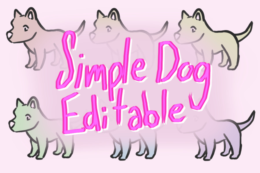 simple dog editable :)