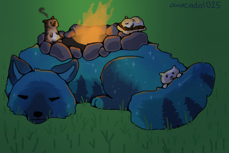 Camping Art 4/1/24