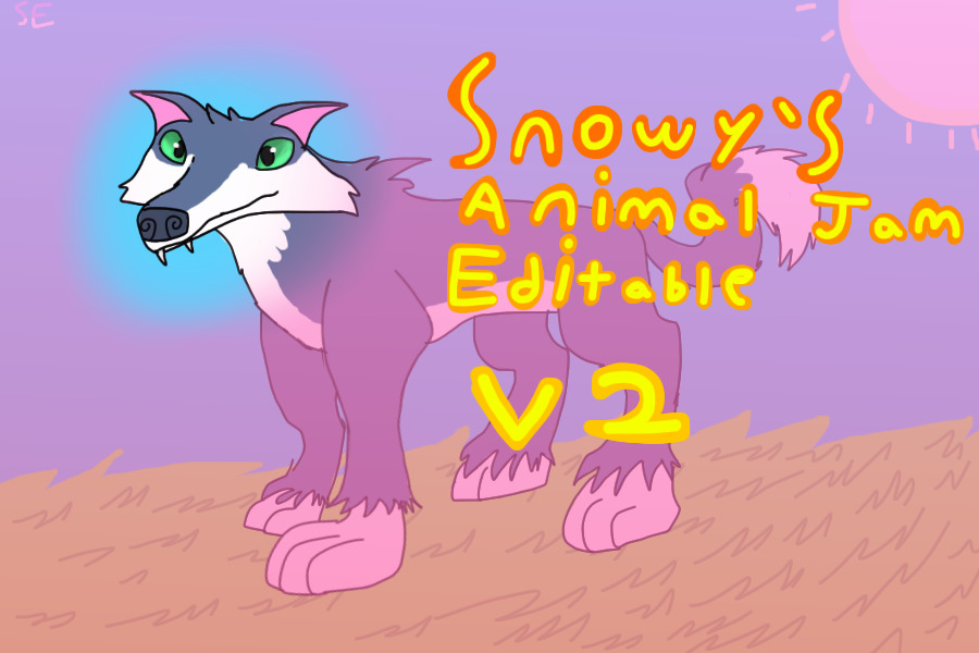 Snowy's Animal Jam editable V2