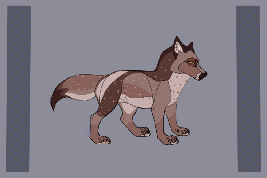 red flecked wolf