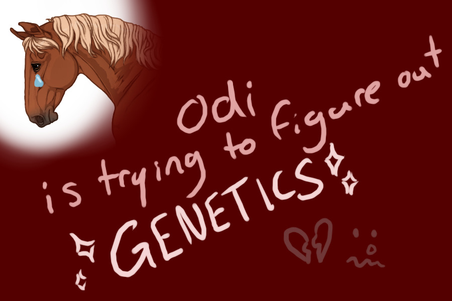 odi tries to figure out genetics via hormse