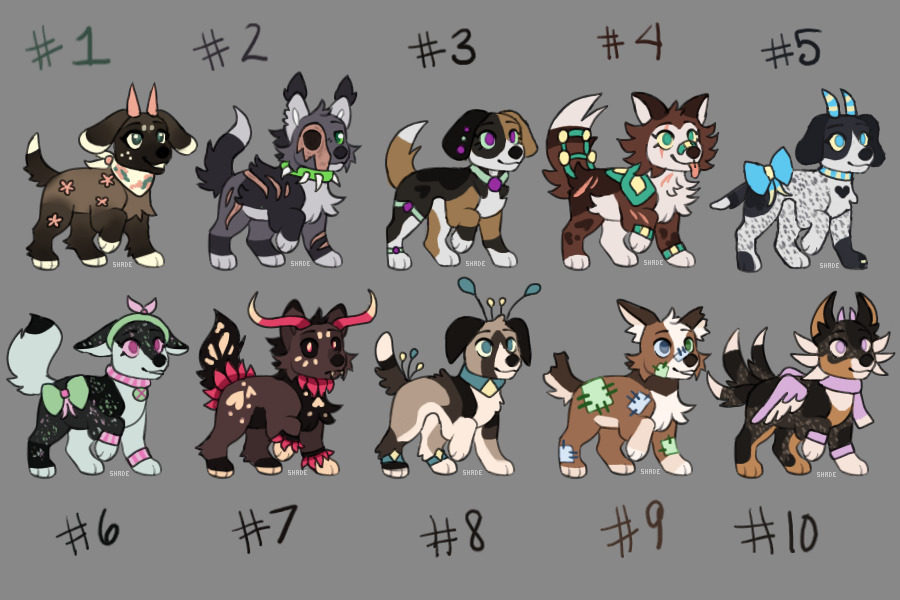 Dog adopts! CLOSED THANK YOU!