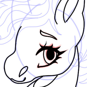 horsey with lashes