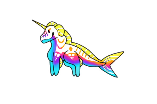 Sea Dragon Unicorn Friend