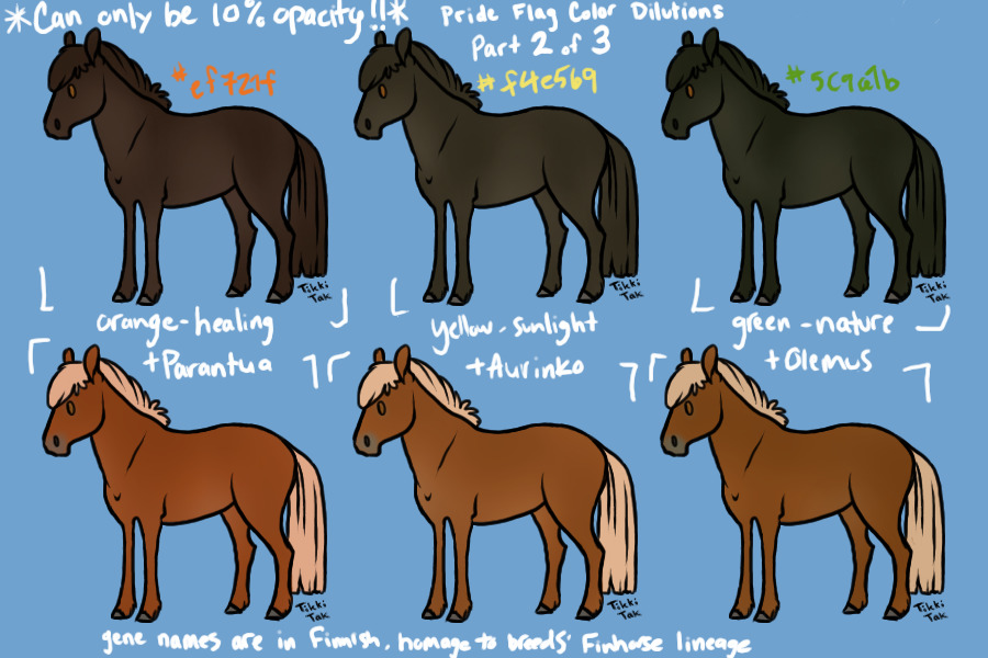 Range Trotter Pride Flag Dilutes Pt 2