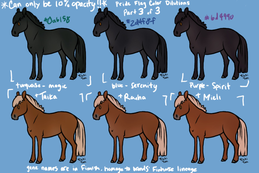 Range Trotters Pride Flag Dilutions Pt 3