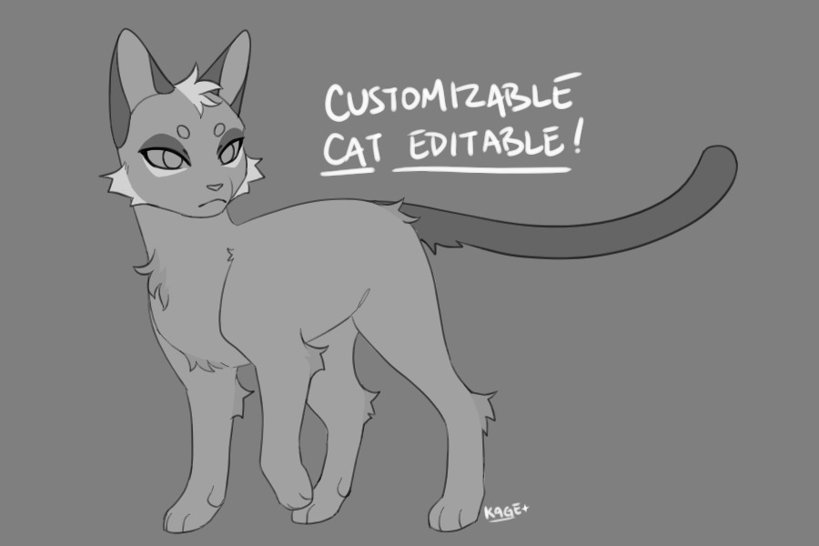 customizable cat editable
