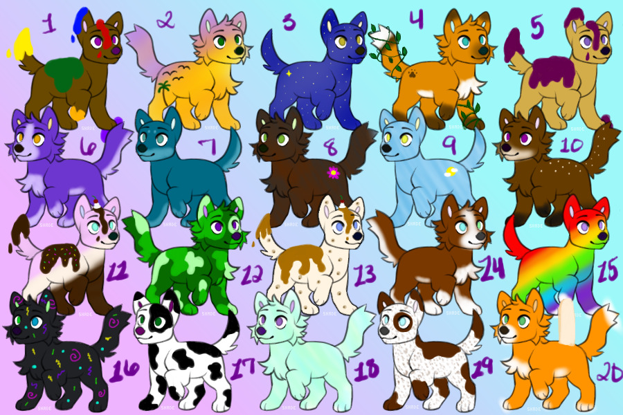 Silly Pupper Adopts - 20/20 OPEN