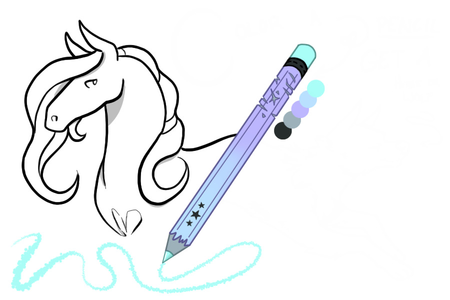 Periwinkle Pony Pencil