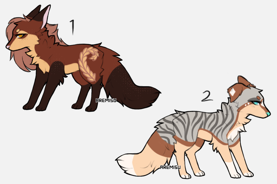 Fox and Dog adopts (CLOSED)