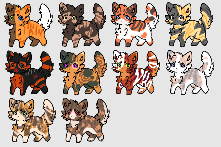 60c$ each open cat ota