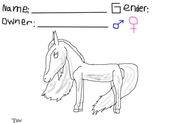 Horse editable.