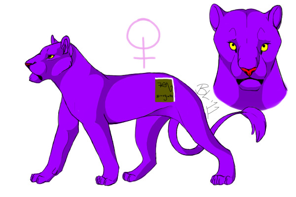 My fursona Movgata as a lioness!