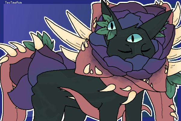 Halloween Flower Fox