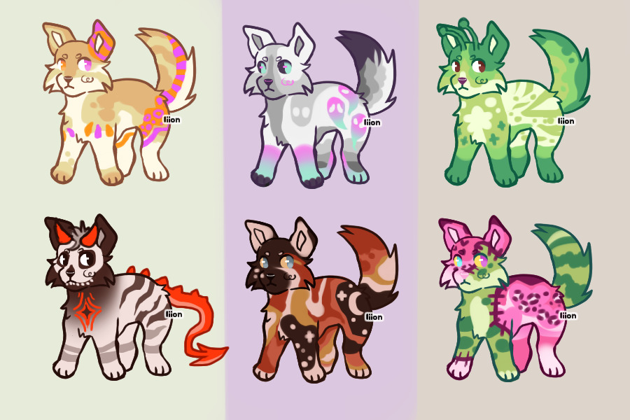 Flat sale dogs! | CLOSED| 6 tokens !