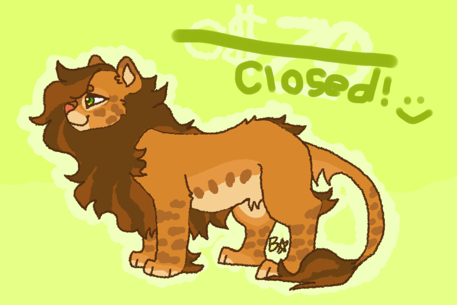 lion adopt - 70 c$ - closed!