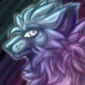 Metallic shine canine avatar
