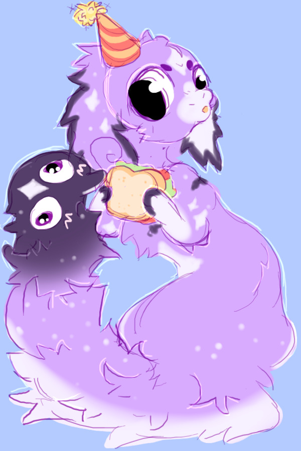 NO it's MY sandwich!!!! 3:<