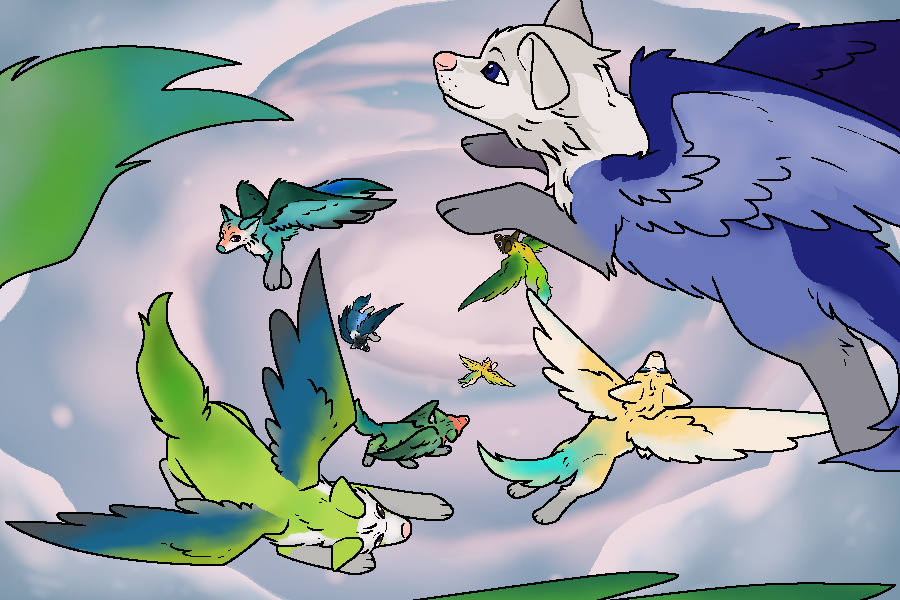 Dogs in Clouds