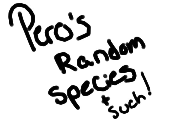Random Species Concepts