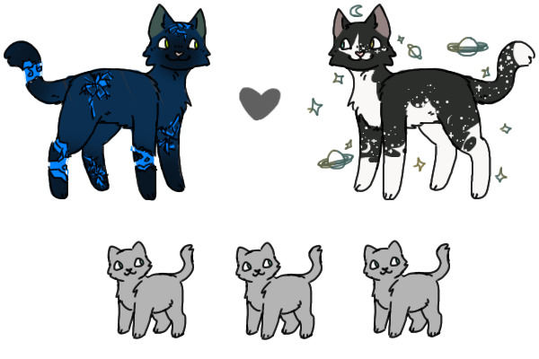 Space bean + Blue Cracked bean