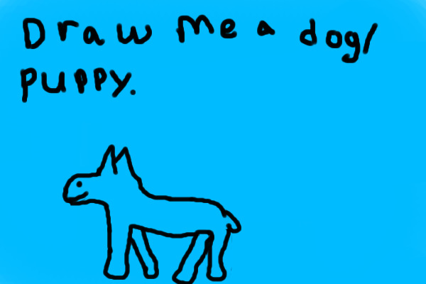 draw a puppy/dog for me