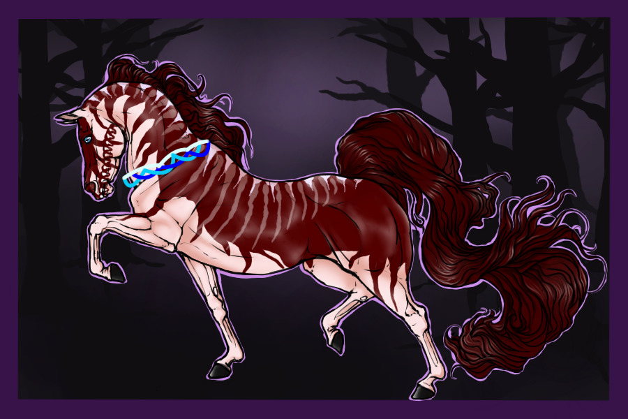 #00024 Sorrel Splash Paint With Lace and Brindle