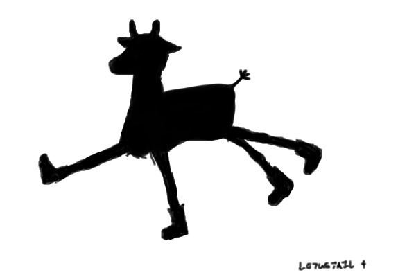 my solid black giraffe