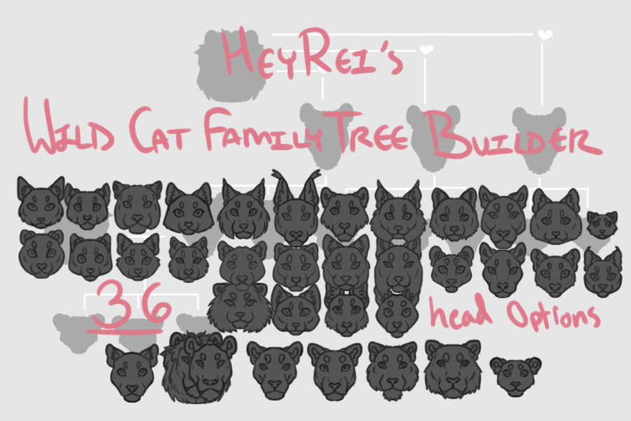 HeyRei's Wild Cat Family Tree Builder