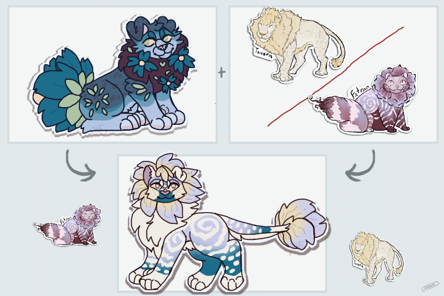 flower lion