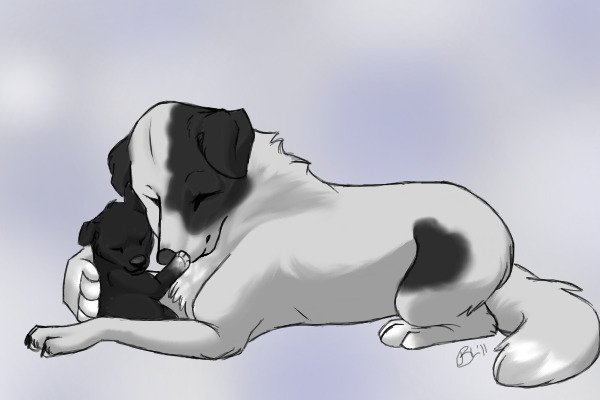 Layla and her puppy Bailey
