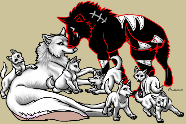 My fursona and possibly your female and their pups!