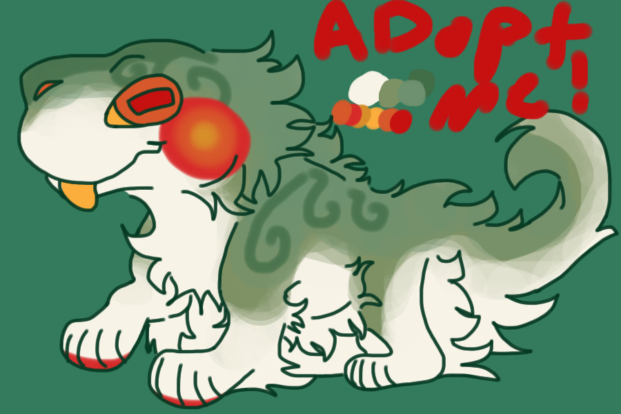 Very fluffy Gorgonopsid adopt! Closed!