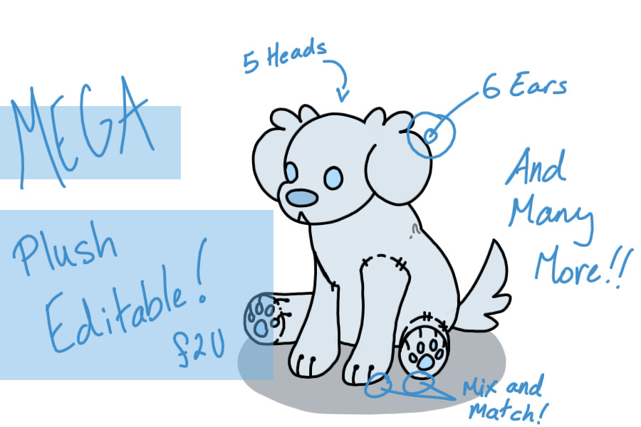 Mega Plush Editable