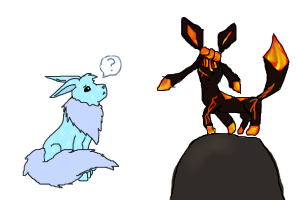 Ice Flareon and Magma Glaceon