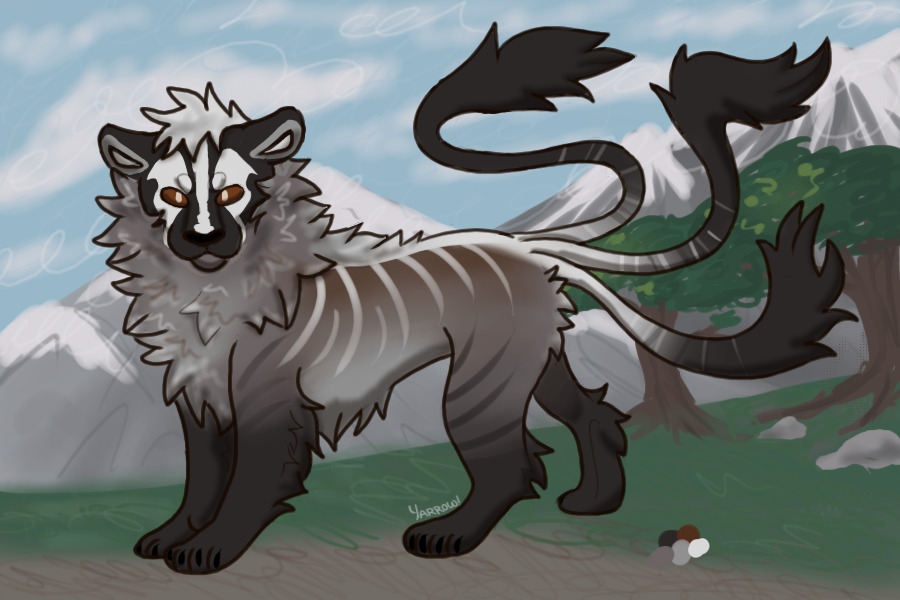 mimic-cat 006 - american badger (owned by PerilousPath!)